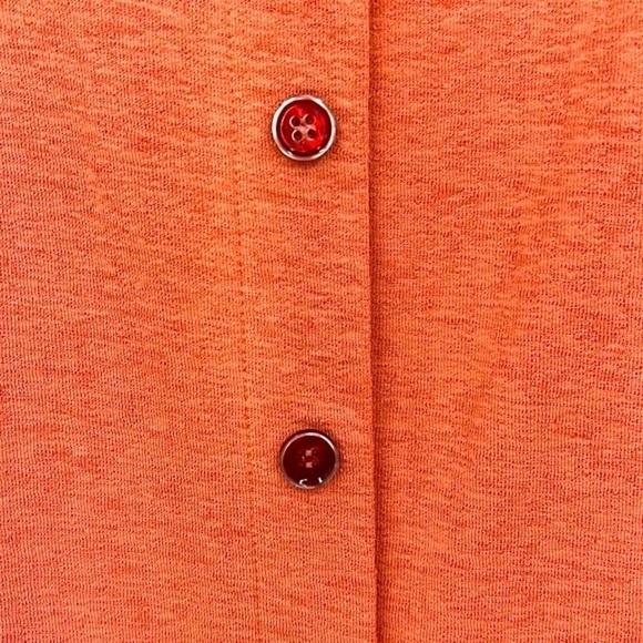 Zara - Terracotta Knit Midi Button Down With Thick Strap Dress Size Small - Picture 10 of 11